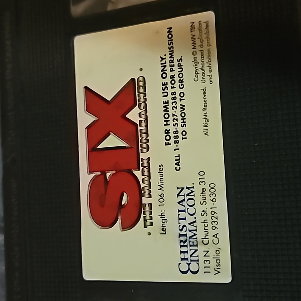 SIX The Mark Unleashed 📼 VHS TAPE 📼 - Picture 6 of 8